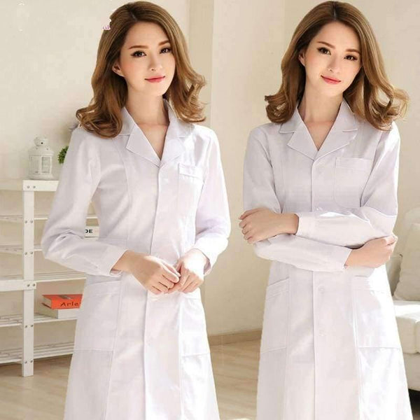 Planet Gates 1 / S Stylish and elegant Hospital nurse uniform Summer Short-sleeve Medical Clothing Beautician Pharmacy White coat