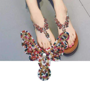 Planet Gates 1 Senza Fretta 1Pair Shoe Clip Decorations Butterfly Shaped Summer Slipper/Flip Flops/Beach Shoe Accessories for Shoe Charms 2018