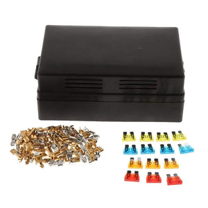 1 Set 18 Way Blade Fuse Box Car Fuse Box Holder Standard Circuit Fuse Holder Box Block
