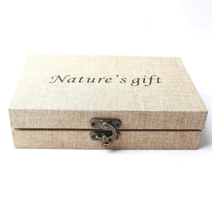 1 Set/40Pcs Natural Crystal Wishing Bottles Gemstone Natural Quartz Chip Gravel Reiki Healing Birthday Gift With a Box