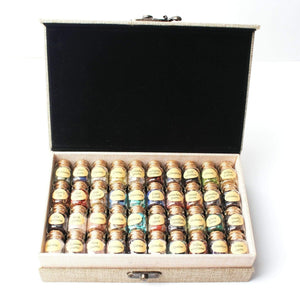 1 Set/40Pcs Natural Crystal Wishing Bottles Gemstone Natural Quartz Chip Gravel Reiki Healing Birthday Gift With a Box