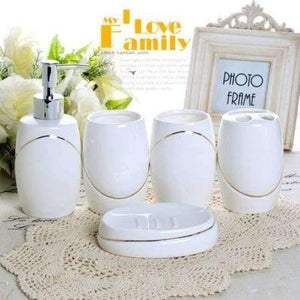 Planet Gates 1 Set ceramics Bathroom Accessories Set Soap Dispenser/Toothbrush Holder/Tumbler/Soap Dish Bathroom Products gift