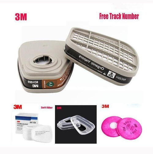 Planet Gates 1 Set Filter Original 3M 6800 Painting Spraying Respirator Gas Mask Industry Chemcial Full Face Gas Mask Facepiece Safety Respirator Medium