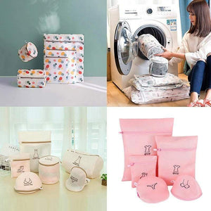 1 Set Mesh Washing Machine Laundry Bag With Multiple Style For Wahing Clothes Foldable Underwear Bra Socks Laundry Wash Bags Kit