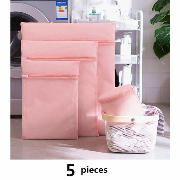 1 Set Mesh Washing Machine Laundry Bag With Multiple Style For Wahing Clothes Foldable Underwear Bra Socks Laundry Wash Bags Kit
