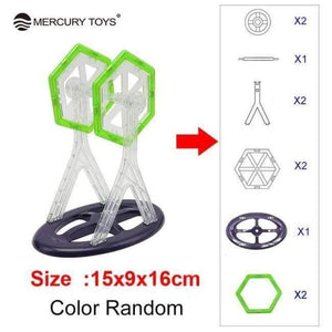 Planet Gates 1 set Mini Size Magnetic Blocks  Designed construction Blocks 3D Model Building Bricks Children Educational Toys Small Size