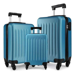 Planet Gates 1 SET NAVY / China Suitcase Rolling Hand Luggage 4 Wheels Spinner Trolley Case Carry on Travel Bag Hardside ABS 19 24 28 Inch Set Black K1872