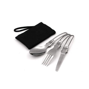Planet Gates 1 Set Outdoor Pots Pans Camping Cookware Picnic Cooking Set Non-stick Tableware  With Foldable Spoon Fork Knife Kettle Cup