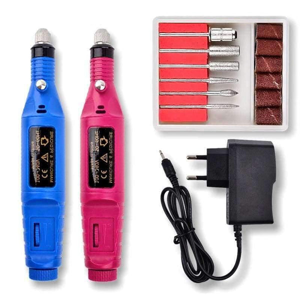 Planet Gates 1 Set Professional Electric Nail Kit Nail Tips Manicure Machine Electric Nail Art Pen Pedicure Bits Nail Art Tools Kit New Mini