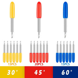 Planet Gates 1 set Roland Cricut Plotter Blade 30/45/60 Degrees Knife Cutter Blades Vinyl Cutter Offset Knife Replacement Carving Tool