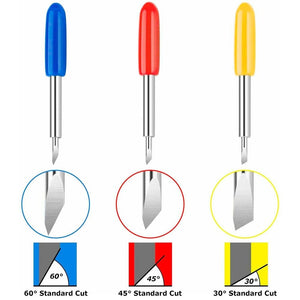 Planet Gates 1 set Roland Cricut Plotter Blade 30/45/60 Degrees Knife Cutter Blades Vinyl Cutter Offset Knife Replacement Carving Tool