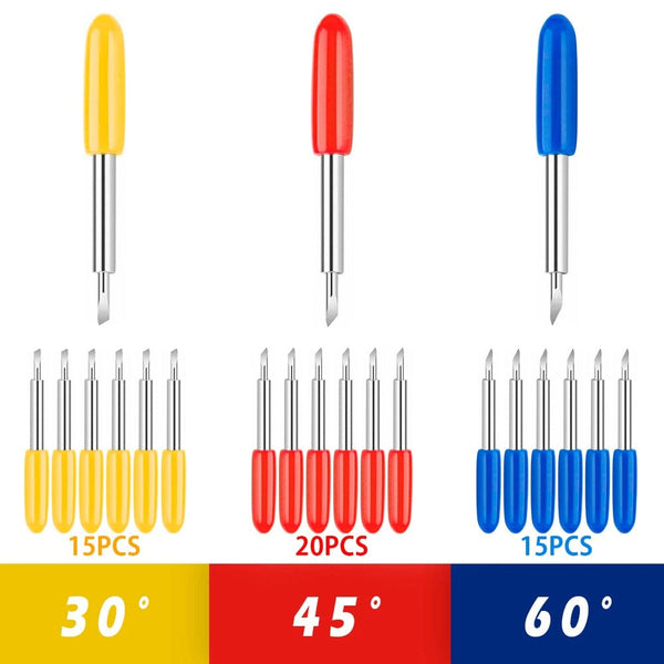 Planet Gates 1 set Roland Cricut Plotter Blade 30/45/60 Degrees Knife Cutter Blades Vinyl Cutter Offset Knife Replacement Carving Tool