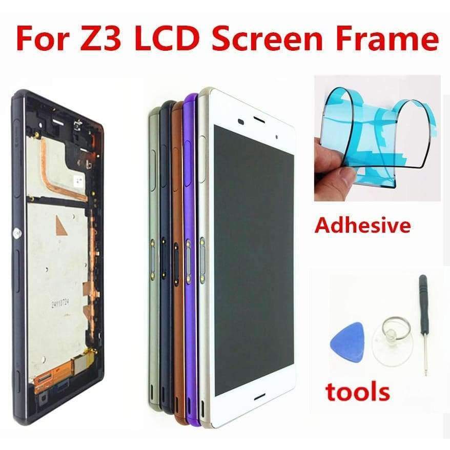 Planet Gates 1 SIM black SONY Xperia Z3 Screen Original 1920x1080 5.2'' LCD for Sony Z3 Display Touch Screen with Frame D6603 D6633 D6653 L55T Tools