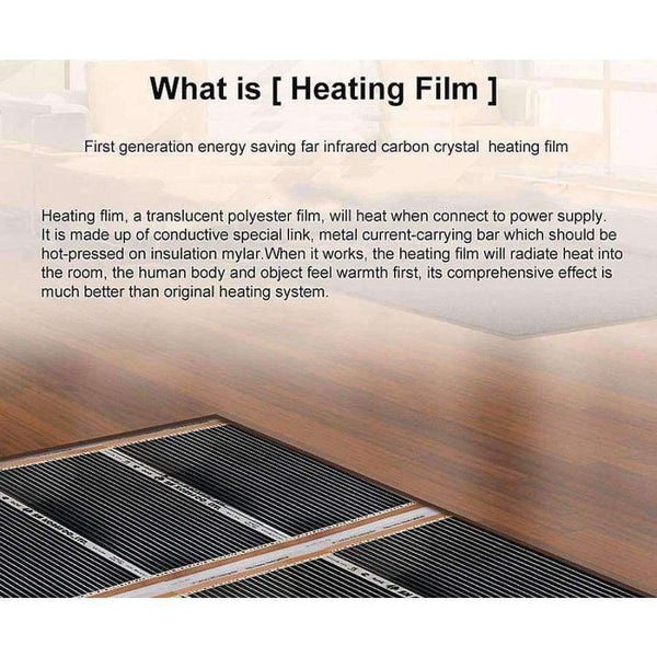Planet Gates 1 Sqm New Infrared Underfloor Heating Floor System Carbon Heating Film for Warming House, Warmth Winter