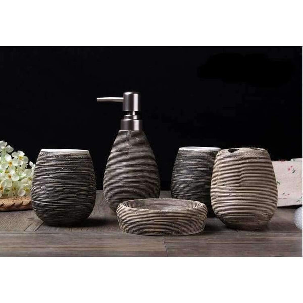 Planet Gates 1 Straw pattern bathroom bath gift sets creative home 5pcs/set Home accessories home bath products