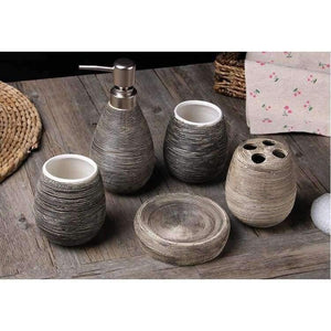 Planet Gates 1 Straw pattern bathroom bath gift sets creative home 5pcs/set Home accessories home bath products