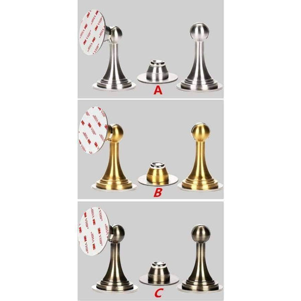 Planet Gates 1 Unids Dual purpose Self-Adhesive door stopper Windows Doors protecter magnet door stop stainless steel furniture hardware