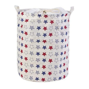 Foldable Closure Laundry Basket Large Capacity Bag Bins Kids Toy Buckets Clothes Organizer Storage Hamper Cotton Linen