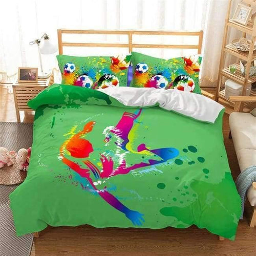 Planet Gates 1 / US twin / China 3D Bedding Set football Print Duvet cover set lifelike bedclothes with pillowcase bed set home Textiles #2-5