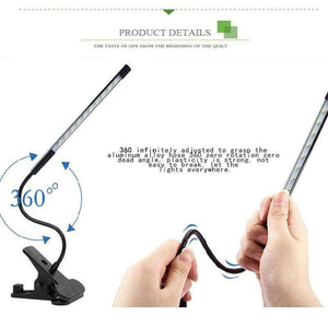 Planet Gates 1 USB eye protection clip book light novelty creative reading bedside lamp LED flexible touch dimming learning book desk light0807