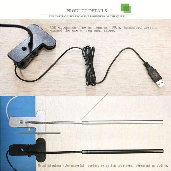 Planet Gates 1 USB eye protection clip book light novelty creative reading bedside lamp LED flexible touch dimming learning book desk light0807