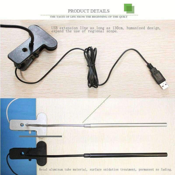 Planet Gates 1 USB eye protection clip book light novelty creative reading bedside lamp LED flexible touch dimming learning book desk light0807