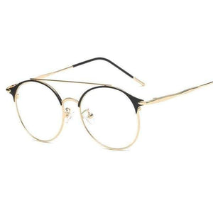 Planet Gates 1 VCKA 2018 New Fashion Women Mens Computer Goggles Retro Metal Blue Light Blocking Glasses Round Gaming Glasses UV400 Eyewear