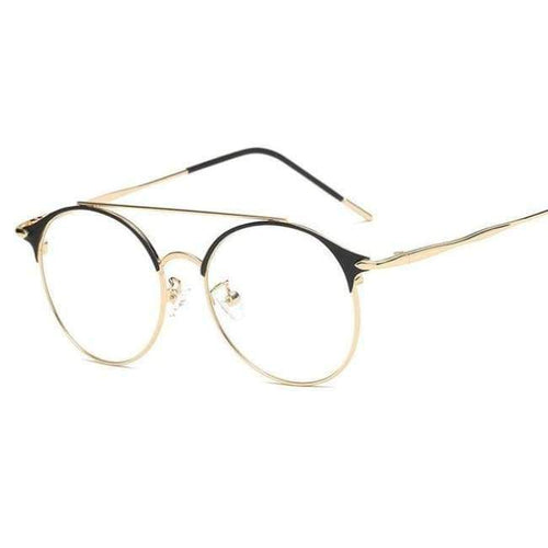 Planet Gates 1 VCKA 2018 New Fashion Women Mens Computer Goggles Retro Metal Blue Light Blocking Glasses Round Gaming Glasses UV400 Eyewear