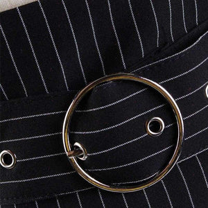 Planet Gates 1 Waist Belts Women Casual Wide Belt Striped Fashion Decorative Round Buckle Velvet Waistband with Women's Wild Waist Knot Knotted