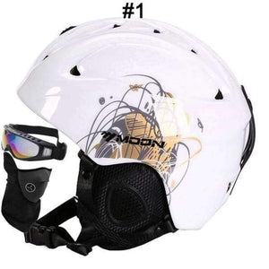 Planet Gates 1 White Butterfly / L Ski Helmet Women Men CE Safety In-mold Sking Snowboard Skateboard Snow Helmet Size S/M/L/XL