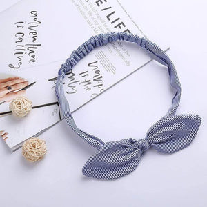 Women Rabbit Ear Print Headbands Retro Hair Accessories Knotted Turban Bandage Bandanas Hairband Headwrap Hair Bands