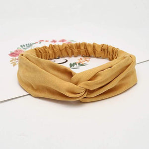 Women Summer Autumn Suede Headband Vintage Cross Knot Elastic Hair Bands Soft Solid Girls Hairband Hair Accessories