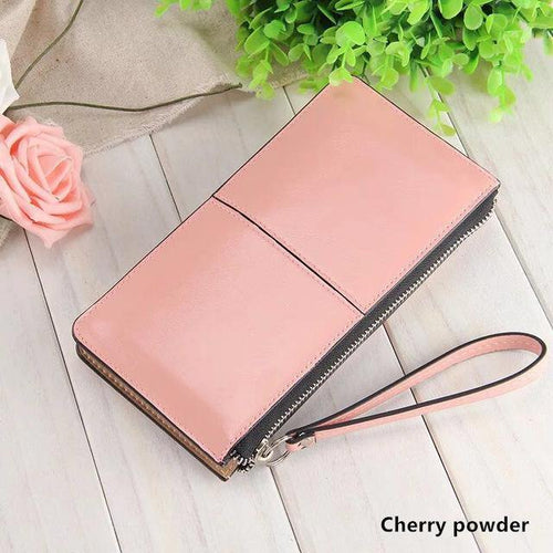 Planet Gates 1 Women wallets Candy Oil Leather Wallet Long Design Day Clutch Casual Lady Cash Purse Women Hand Bag Carteira Feminina A4