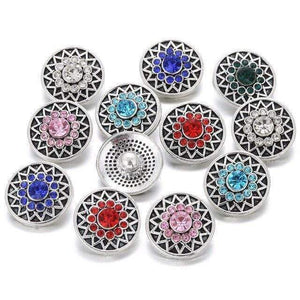 Planet Gates 10 10pcs/lot New Snap Jewelry Tree of Life 12mm Metal Snap Buttons Fit Snap Bracelet Bangles Necklaces