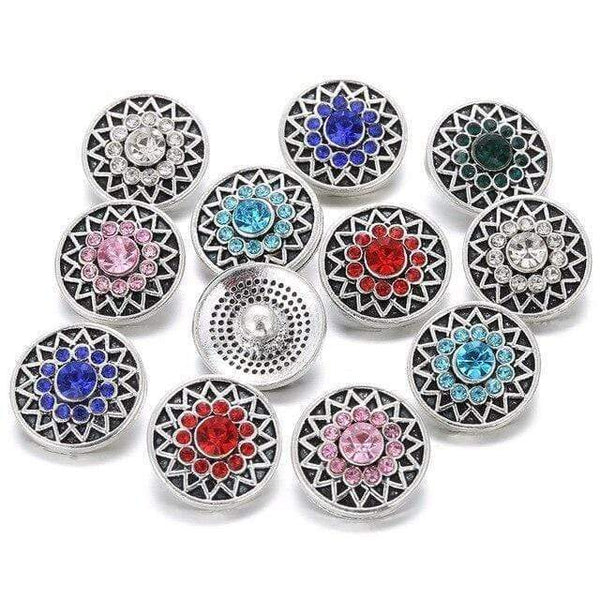 Planet Gates 10 10pcs/lot New Snap Jewelry Tree of Life 12mm Metal Snap Buttons Fit Snap Bracelet Bangles Necklaces