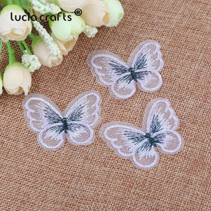 Planet Gates 10/12 pcs   Lace Butterfly  Multi-Color Cloth Embroidery Patch  Sew On Polyester DIY Patch  L0919