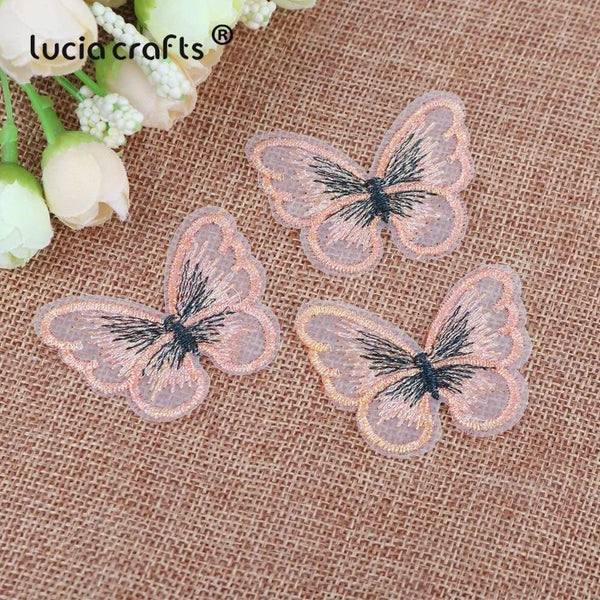 Planet Gates 10/12 pcs   Lace Butterfly  Multi-Color Cloth Embroidery Patch  Sew On Polyester DIY Patch  L0919