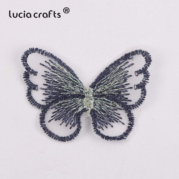 Planet Gates 10/12 pcs   Lace Butterfly  Multi-Color Cloth Embroidery Patch  Sew On Polyester DIY Patch  L0919