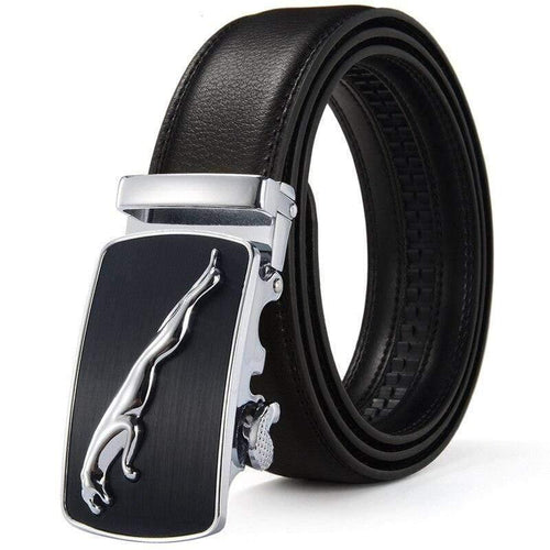 Leather Belt Business Trouser Strap Pant Ceinture  Cow Skin Automatic Buckle Cowhide Men Belts