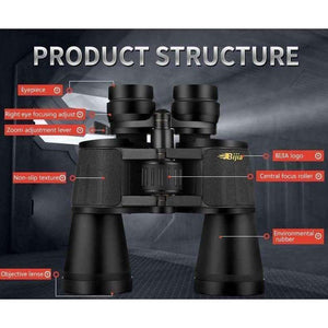 Planet Gates 10-120X80 professional zoom optical hunting binoculars wide angle camping telescope with tripod interface