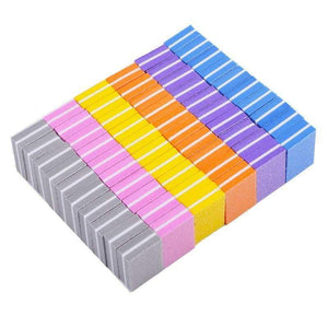 Planet Gates 10/20/30/50Pcs Coloful Nail Sponge Nail File Buffer Block Buffing Sanding Professional Nail Tools Double sided Pedicure Manicure