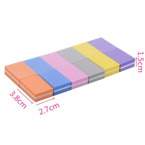 Planet Gates 10/20/30/50Pcs Coloful Nail Sponge Nail File Buffer Block Buffing Sanding Professional Nail Tools Double sided Pedicure Manicure