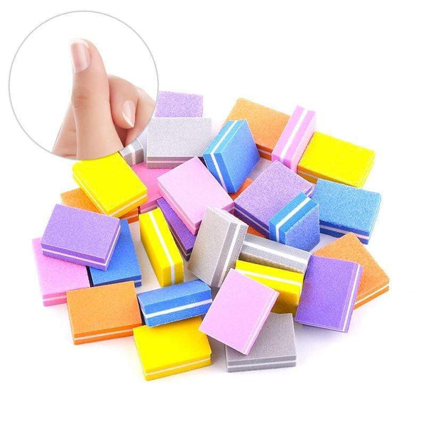 Planet Gates 10/20/30/50Pcs Coloful Nail Sponge Nail File Buffer Block Buffing Sanding Professional Nail Tools Double sided Pedicure Manicure