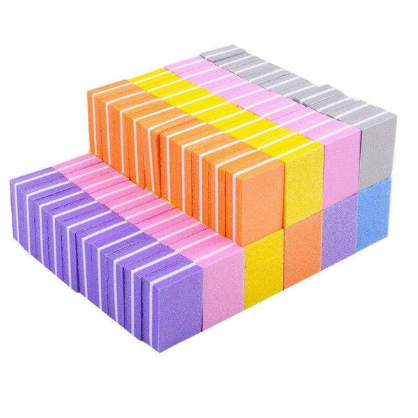 Planet Gates 10/20/30/50Pcs Coloful Nail Sponge Nail File Buffer Block Buffing Sanding Professional Nail Tools Double sided Pedicure Manicure