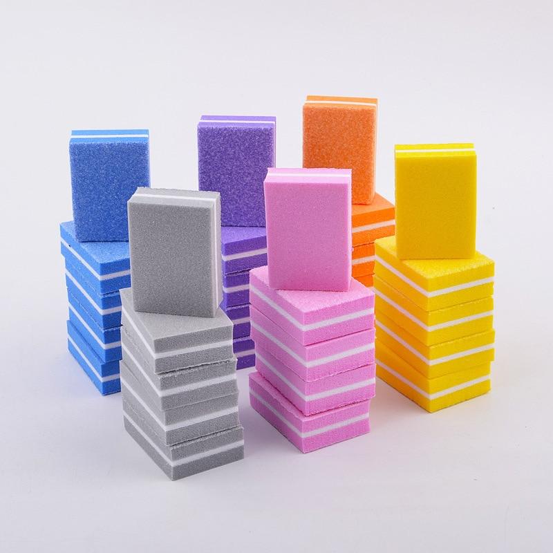 Planet Gates 10/20/30/50Pcs Coloful Nail Sponge Nail File Buffer Block Buffing Sanding Professional Nail Tools Double sided Pedicure Manicure