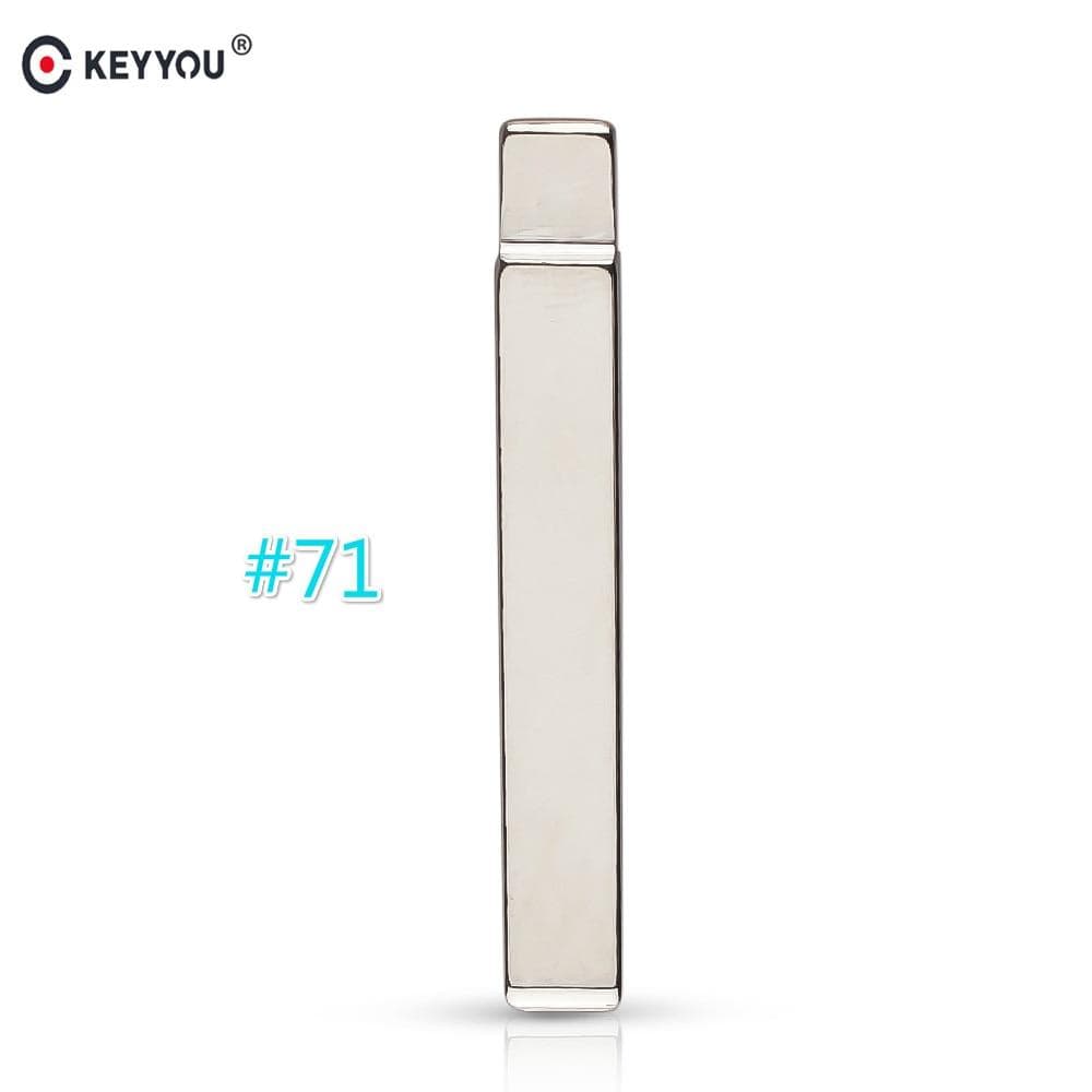 Planet Gates 10/20/50 PCS Flip KD Remote Key Blade HU100 Type #71 for Opel for Buick for Cruze NO. 71