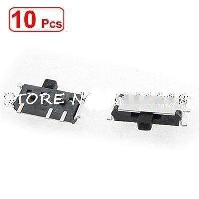 Planet Gates 10/20/50PCS DC 50V 0.3A 7 Pin On-On 2 Position 1P2T SPDT SMD SMT  Horizontal Slide Switch Side Knob PCB Right Angle MSK-12C01-07