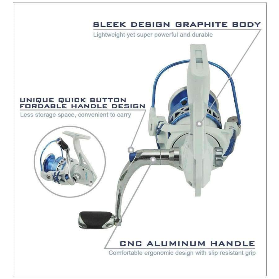 Planet Gates 10 / 2000 Series / China Summer 2000,3000,4000,5000 Series 10BBs Spinning Fishing Reel  Max Drag 8KG Carp Fishing Spinning Reel