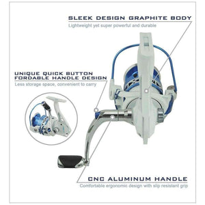 Planet Gates 10 / 2000 Series / China Summer 2000,3000,4000,5000 Series 10BBs Spinning Fishing Reel  Max Drag 8KG Carp Fishing Spinning Reel