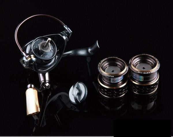 Planet Gates 10 / 2000 Series Spinning Reel  JAGUAR 2000 3000 Lure Spinning with spare spool Fishing Reel Spinning Reel Two Metal Spools